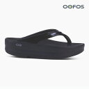 【毎日発送】ウーフォス リカバリーサンダル ウーメガ OOFOS OOMEGA BLACK 2000440050211[レディース サンダル 黒 厚底 軽量 衝撃吸収]