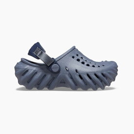 クロックス サンダル ベビー エコークロッグ CROCS TODDLER ECHO CLOG STORM 208191 4EA トドラー ネイビー サポ 軽量 赤ちゃん 靴