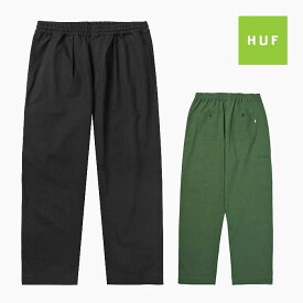 【ハフ スケートボード パンツ】HUF LEISURE SKATE PANT PT00200[ハフ レジャー スケートパンツ][メンズ/ボトムス/黒 カーキ/バギー/ロングパンツ]【並行輸入品】