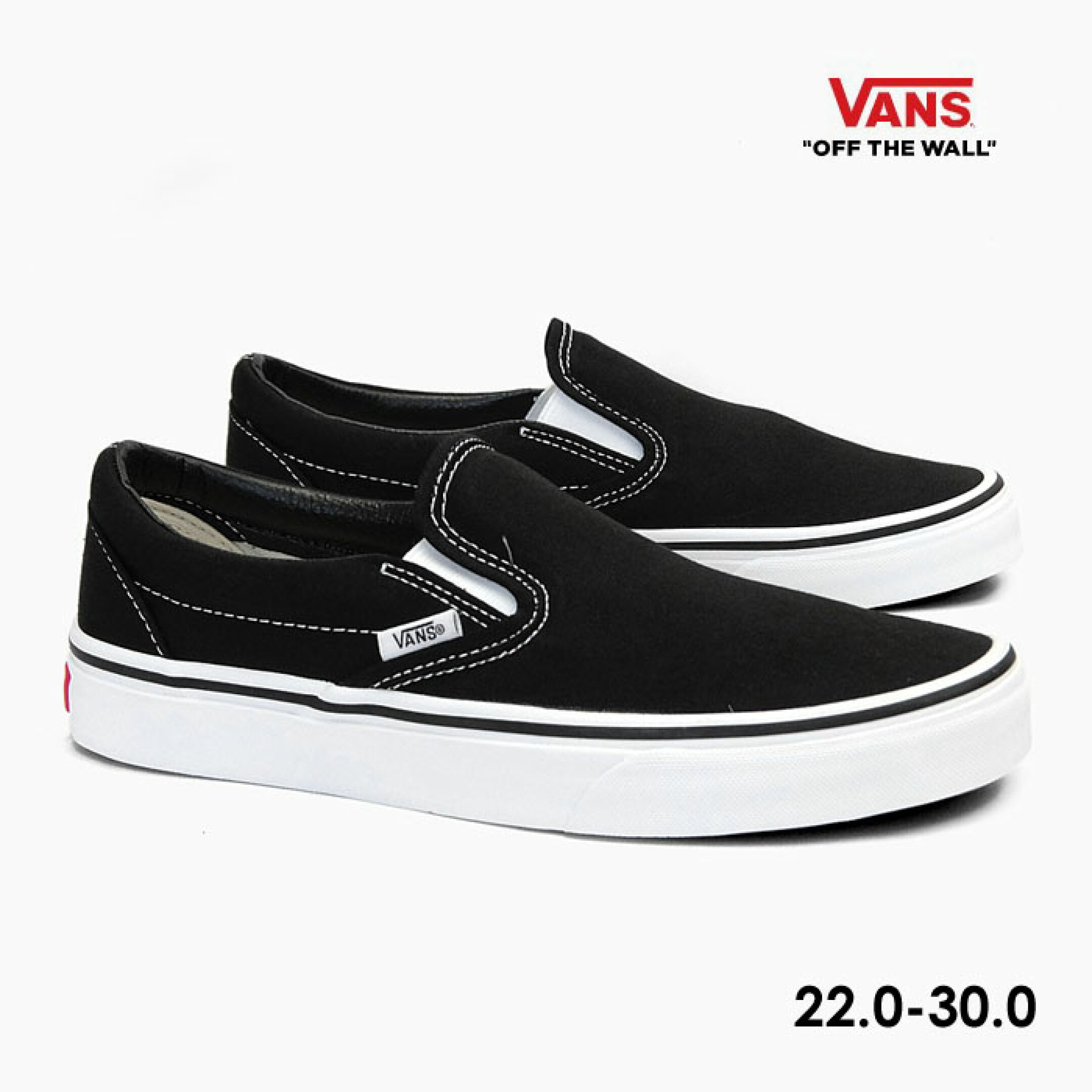 CLASSIC SLIP-ON BLACK/WHITE