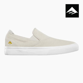 エメリカ スケシュー スニーカー EMERICA WINO G6 SLIPON THIS IS SKATEBOARDING ワイノ G6 スリッポン 白 メンズ 靴 スエード