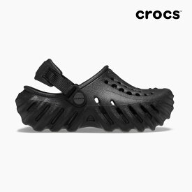 【毎日発送】クロックス サンダル ベビー エコークロッグ CROCS TODDLER ECHO CLOG BLACK 208191 001 黒 トドラー サポ 軽量 赤ちゃん 靴