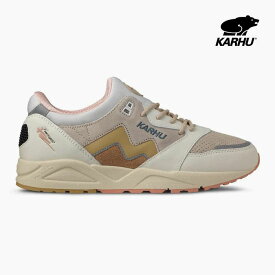 カルフ メンズ スニーカー アリア95 KARHU ARIA 95 KH803103 ベージュ 白 ピンク ローカット レザー スエード メッシュ