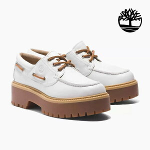 �e�B���o�[�����h �X���[�A�C ���f�B�[�X �f�b�L�V���[�Y 3�A�C���b�g ���� TIMBERLAND STONE STREET 3 EYE WHITE 0A64F4 �X�g�[�� �X�g���[�g ���U�[ ���J�V���V���[�Y �z���C�g �� ���