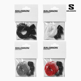 【ご注文につき4点まで】サロモン 靴ひも SALOMON QUICKLACE KIT クイックレース キット 交換用シューレース トレイルランニングシューズ スニーカー スキーブーツ 黒 赤 グレー 白