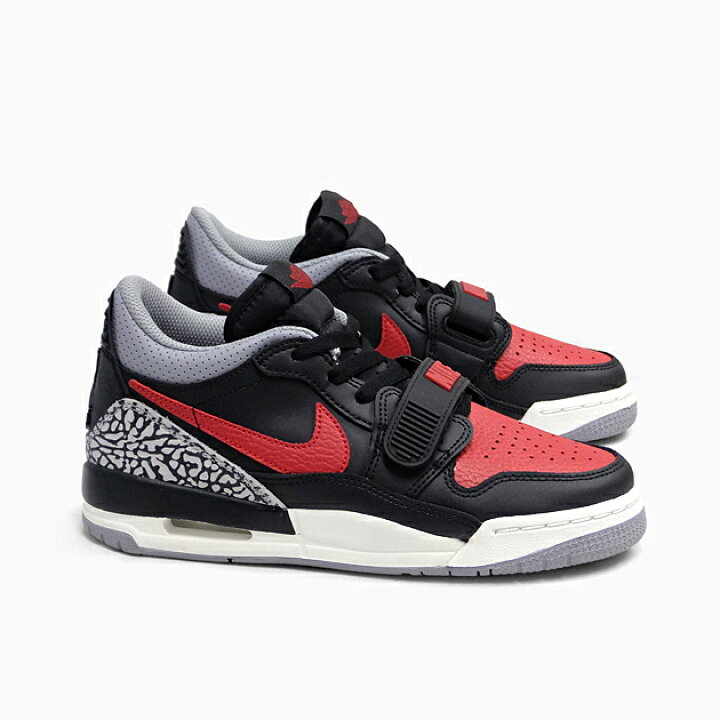 楽天市場 並行輸入品 Nike ナイキ エア ジョーダン レガシー Air Jordan Legacy 312 Low Gs Cd9054 006 Black Varsity Red レディース対応 ガールズ ボーイズ ローカット スニーカー 黒赤 ブラック レッド エアジョーダン プレゼント スニーカー 坊主