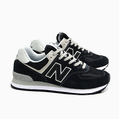 ニューバランス574NEWBALANCEML574BLACKメンズレディーススニーカーML574EGKスエードブラック黒M574