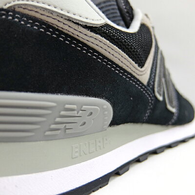 ニューバランス574NEWBALANCEML574BLACKメンズレディーススニーカーML574EGKスエードブラック黒M574