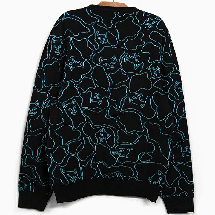 楽天市場】RIPNDIP リップンディップ ニット セーター NERM LINE CAMO 