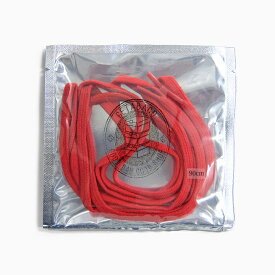 【毎日発送】GETABACO COTTON LACES RED[ゲタバコ コットンレース 5mm/90cm 赤][シューレース/靴紐/日本製/平紐/スニーカー]