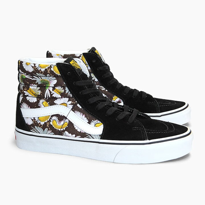 楽天市場 10 Off Vans Sk8 Hi Vn0a32qg9fv バンズ スケートハイ レディース スニーカー ハイカット スエード キャンバス 黒黄 デイジー スケシュー 21春夏 スニーカー 坊主