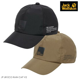 ジャックウルフスキン Jack Wolfskin 帽子 キャップ JP UR ECO RAIN CAP V2 5025002 ブラック コヨーテ［WA］【GHOH】