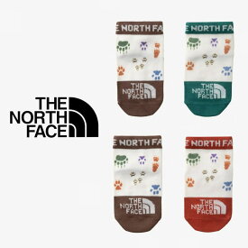 子供 ノースフェイス THE NORTH FACE 靴下 2足セット プリント 2P アンクル（ベビー） B Print 2P Ankle NNB82311 フットプリントグリーン(FG) フットプリントレッド(FR) 【GHON】