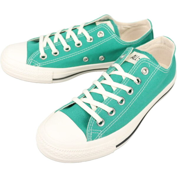 ９月限定！最大全額ポイント還元※要エントリー コンバース CONVERSE スニーカー オールスター ウォッシュド キャンバス OX ALL STAR WASHEDCANVAS OX エメラルド EMERALD 1SE414 【GIFG】