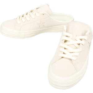 �R���o�[�X CONVERSE �X�j�[�J�[ �����X�^�[ �X�G�[�h �~���[�� ONE STAR SUEDE MULE �I�t�z���C�g OFF.WHT 33702980�yGKOJ�z