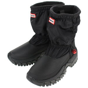 n^[ HUNTER EC^[u[c fB[X _[ CV[ebh V[g XE` Xm[u[c ubN(BLK) WFS2109WWU WOMENS WANDERER INSULATED SHORT SLOUCH SNOW BOOTS yGGFOz