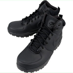 yő100%|CgobNvGg[ziCL NIKE Xj[J[ }mA U[ MANOA LEATHER ubN/ubN/ubN HF7095 001yGJFOz