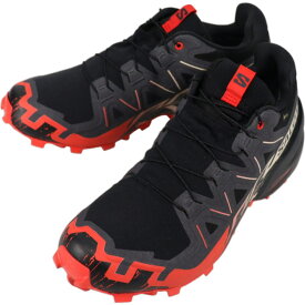 9月限定！最大全額ポイント還元※要エントリー サロモン salomon トレイルランニングシューズ スピードクロス 6 ゴアテックス SPEEDCROSS 6 GORE-TEX ブラック/ファイアリーレッド/アーモンドミルク 492260【GKOH】