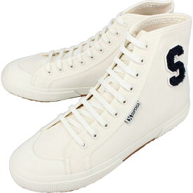 スペルガ SUPERGA スニーカー 2295-COTTON TERRY PATCH 3S21321W AAI WHITE AVORIO-NAVY-F AVORIO 【GHOG】