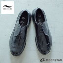 4月限定！最大全額ポイント還元※要エントリー 防水スプレー吹きかけサービス 定番 ムーンスター MOONSTAR ドレスシューズ シナリ SHINARI ケソウ KESAU ブラック SR002 42500056【GFOI】
