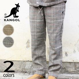 カンゴール KANGOL チェック シェフ パンツ C4161N ベージュ(14) グレー(N3)［WA］【GFFF】