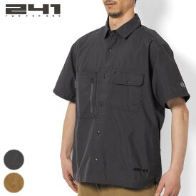 241 トゥーフォーワン ワークシャツ AREA241-DWR WORK SS SHIRTS MB4202 ファントム(PH) オッター(OT) メンズ キャンプ アウトドア 半袖 速乾 ［WA］［T］【GGOH】