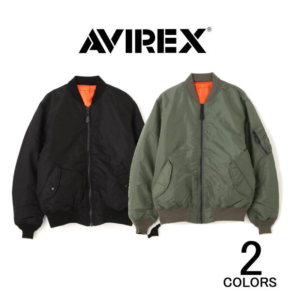 ９月限定！最大全額ポイント還元※要エントリー アヴィレックス AVIREX MA-1 コマーシャル MA-1 COMMERCIAL ブラック セージ 6102170 【GJON】