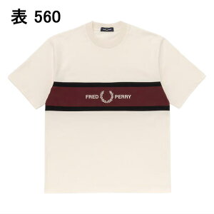 7������I�ő�S�z�|�C���g�Ҍ����v�G���g���[ �t���b�h�y���[ FRED PERRY �G���u���C�_�[�h�p�l��T�V���c Embroidered Panel T-Shirt M2405 102(BLACK) 560(ECRU)�yGKOH�z