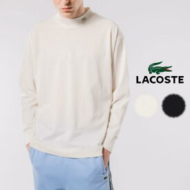 ラコステ LACOSTE サマーウール 鹿の子地 モックネック Tシャツ TH009J-99 031(ブラック) 70V(ホワイト)［WA］【GHOM】