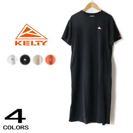 KELTY ケルティ レディース ウェア ミニロゴ S/S Tシャツワンピース KE23112028 ホワイト ブラック ライトベージュ オレンジ ［WA］【GHOI】