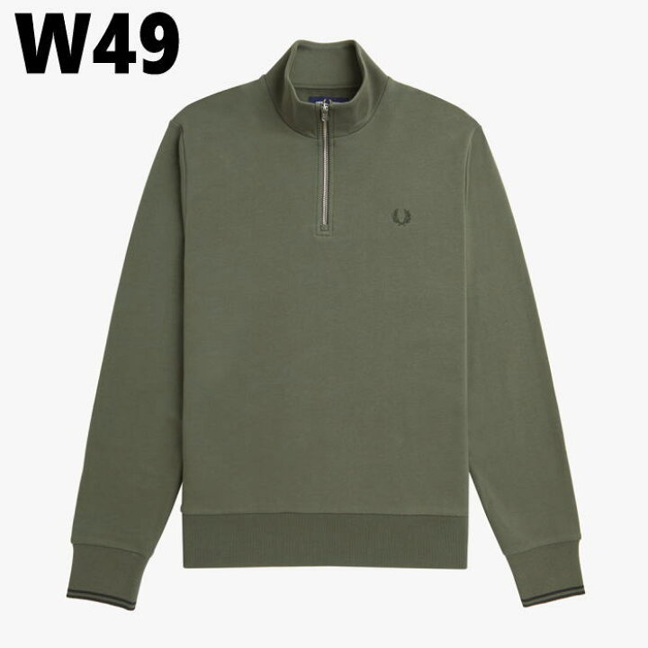 楽天市場】フレッドペリー FRED PERRY ハーフ ジップ スウェットシャツ 