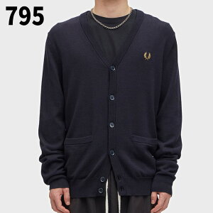 4������I�ő�S�z�|�C���g�Ҍ����v�G���g���[ �t���b�h�y���[ FRED PERRY �N���V�b�N �J�[�f�B�K�� Classic Cardigan K9551 198(BLACK) 795(NAVY)�mWA�n�yGION�z