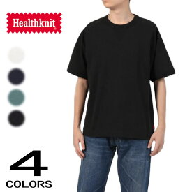 ヘルスニット Healthknit メンズ ウェア マックスウェイト ラグランスウェット型 半袖 Tシャツ 51022 オフ ネイビー ティールグリーン ブラック ［WA］【GHOJ】
