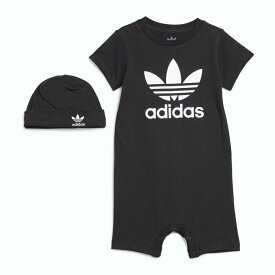 【最大100%ポイントバック7月限定※要エントリー】子供 アディダス adidas ギフトセット ジャンプスーツ&ビーニー GIFT SET JUMPSUIT&BEANEE ブラック IS7257 【GIOL】