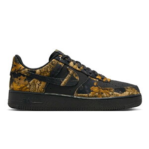 yzNIKE AIR FORCE 1 REALTREE BLACK CAMO OFF NOIR MULTI COLOR GUM YELLOW IH1221-001