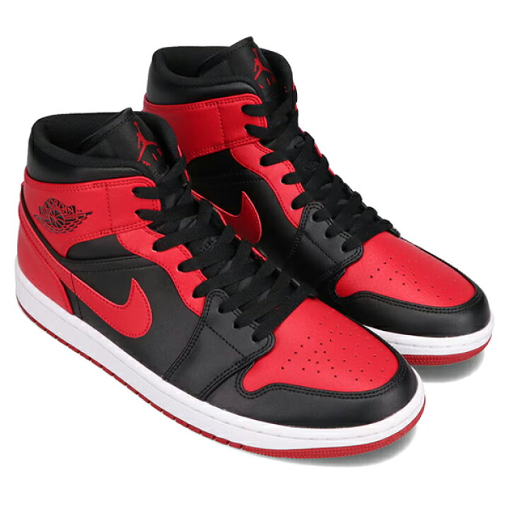楽天市場】【送料無料】NIKE AIR JORDAN 1 MID UNBRED 2021 BLACK RED