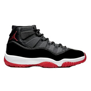 yzNIKE AIR JORDAN 11 RETRO PLAY OFF BLACK WHITE VARSITY RED 378037-061