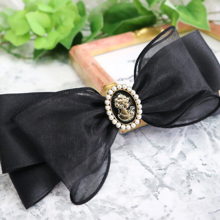 楽天市場】送料無料 カメオリボンブローチ ブローチ ビジュー リボン  