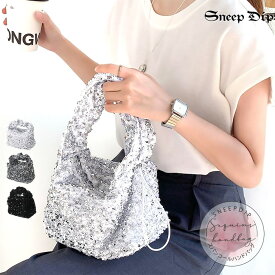 送料無料 スパンコールバッグ バッグ ハンドバッグ ショルダーバッグ ハンドルバッグ スパンコール キラキラ bag フェミカジ シティーガール 春 秋 冬 プレゼント エレガント ハンドバッグ 韓国バッグ デイリー デート ファスナーポケット カジュアル 無地 肩掛けフェミニン
