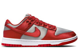 「在庫処分特価!」NIKE WMNS DUNK LOW ESS SNKR 「UNLV SATIN」 DX5931-001 MEDIUM GREY/VARSITY RED-WHITEナイキ ウィメンズ ダンク ロー サテン ミディアム グレー レッド メンズ スニーカー