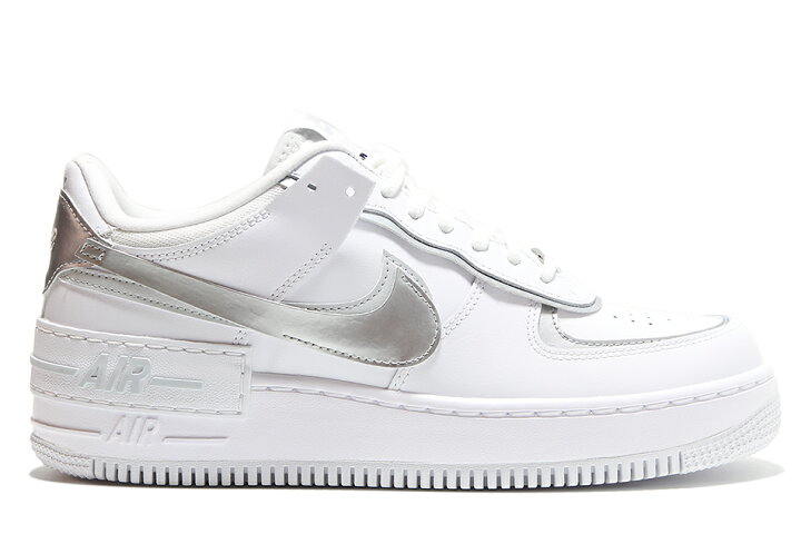 楽天市場】NIKE WMNS AIR FORCE 1 SHADOW CI0919-119 WHITE/METALLIC 