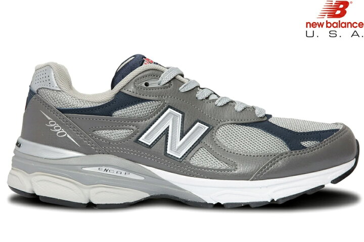 楽天市場】NEW BALANCE 990v3 M990GJ3 「Made in U.S.A」 GREY Dワイズ 
