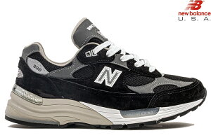 NEW BALANCE U992BK uMade in U.S.AvBLACK/GREY/SILVER METALIC DCY j[oX 992 ubN USA ABZORB Y Xj[J[