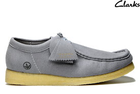 Clarks WALLABEE GREY VEGAN SUEDE 26165991クラークス ワラビー グレー ビーガン スエード メンズ モカシン シューズ ブーツ