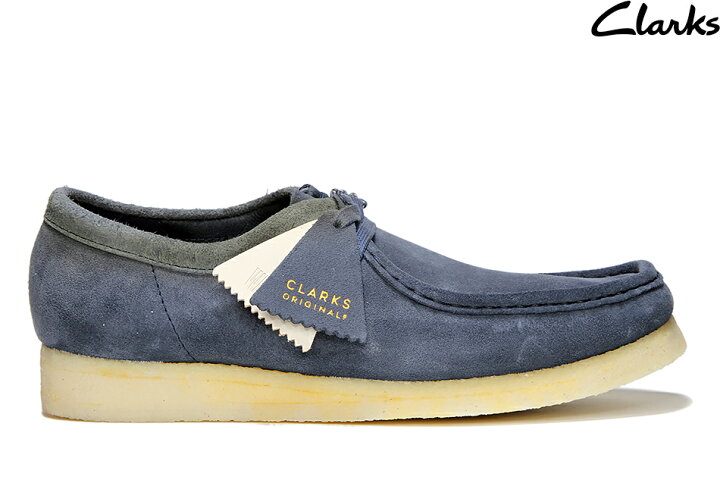 楽天市場】Clarks WALLABEE BLUE SUEDE 26166306クラークス ワラビー 