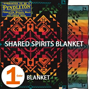 PENDLETON�uSHARED SPIRITS�v BLANKET BLACK ZL494�y���h���g�� �V�F�A�[�h�X�s���b�c �u�����P�b�g �u���b�N �唻