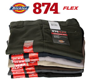 Dickies 874 FLEX ORIGINAL FIT STRETCH TWILL WORK PANTS U.S.A.�f�B�b�L�[�Y 874 �t���b�N�X �I���W�i�� �t�B�b�g �X�g���b�` �c�C�� ���[�N�p���c �`�m�p�� �����Y ��� USA