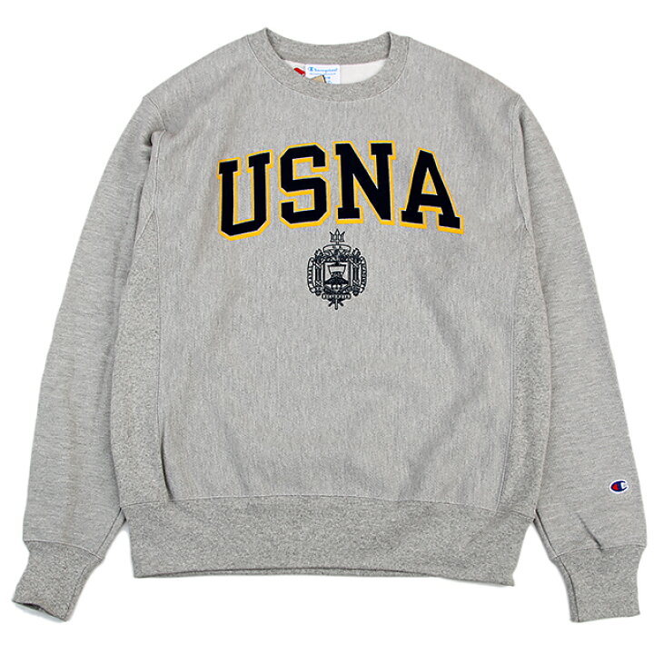楽天市場】Champion 「USNA ISSUE OFFICIAL PRINT」 R/W CREW SWEAT 