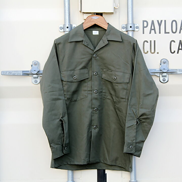 米軍 ユーティリティシャツ OG-507 オリーブ デッドストック 