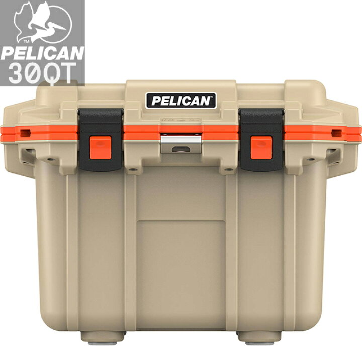 楽天市場】PELICAN 30QT ELITE COOLER TAN/ORANGE Made in U.S.A 